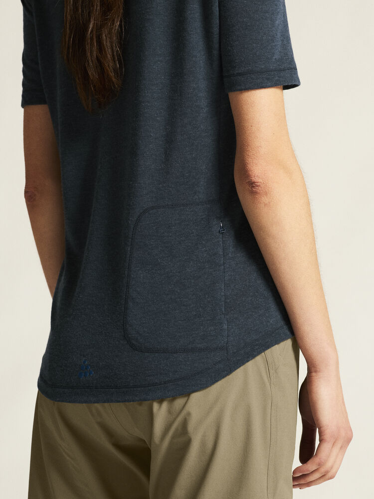 Everyday Wool Ss Tee W von Craft – Syrup/Melange