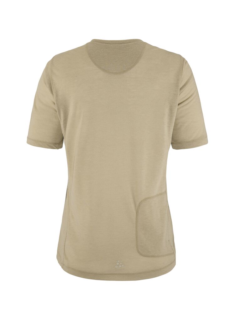Everyday Wool Ss Tee W von Craft – Syrup/Melange
