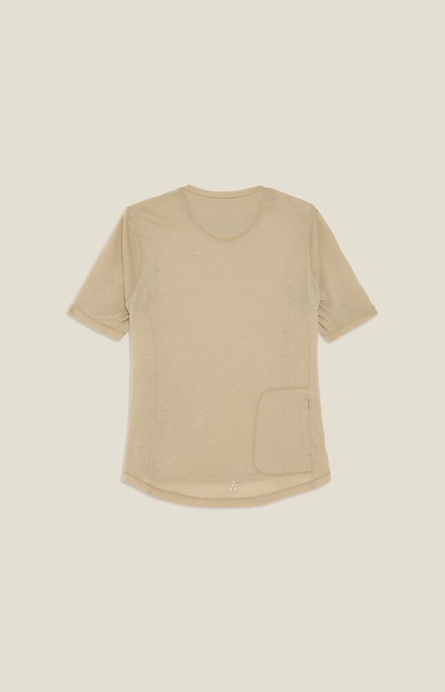 Everyday Wool Ss Tee W von Craft – Syrup/Melange
