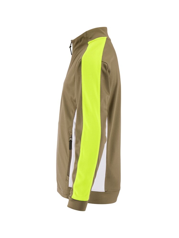 Evolve 2.0 Contrast Full Zip Jacket Jr von Craft – Raw/Contrast Yellow