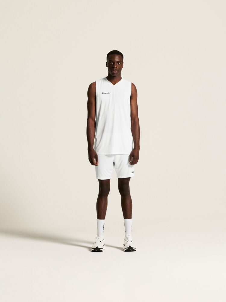Basket 2.0 Singlet Contrast M von Craft – White