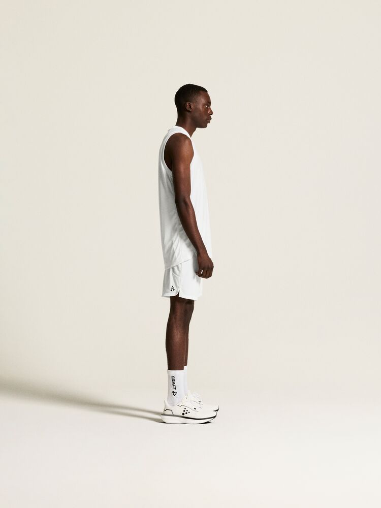 Basket 2.0 Singlet Contrast M von Craft – White