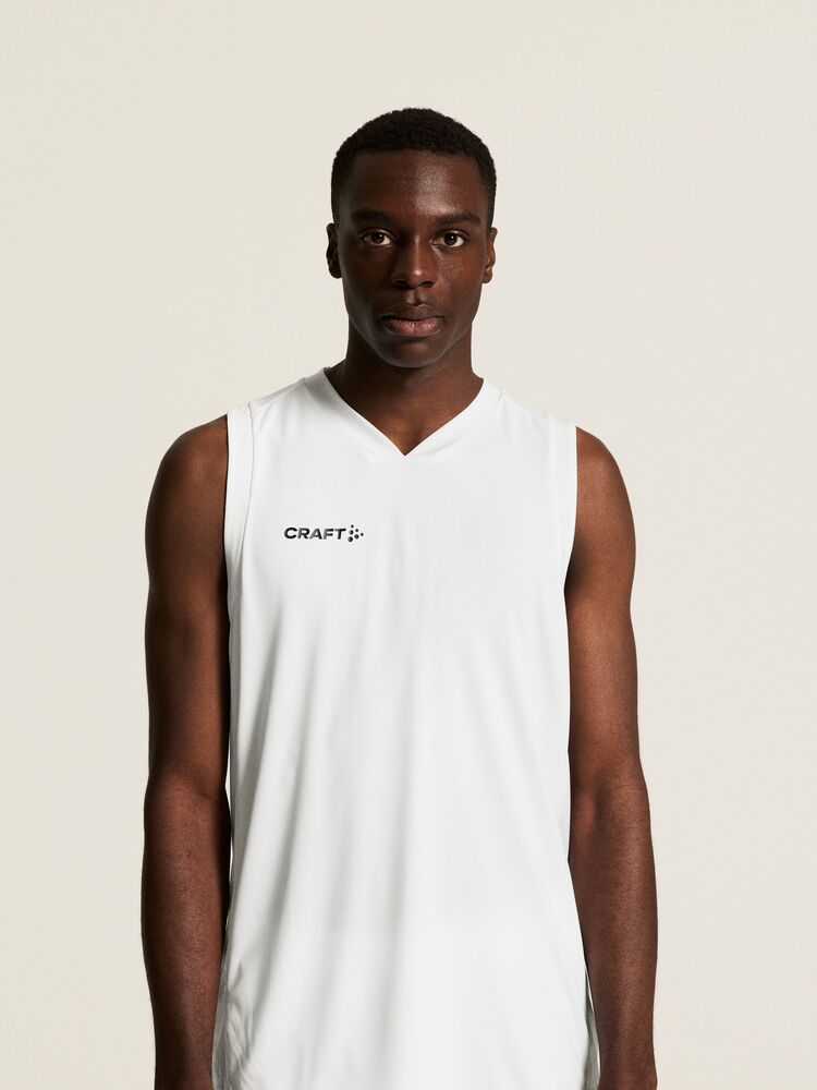 Basket 2.0 Singlet Contrast M von Craft – White
