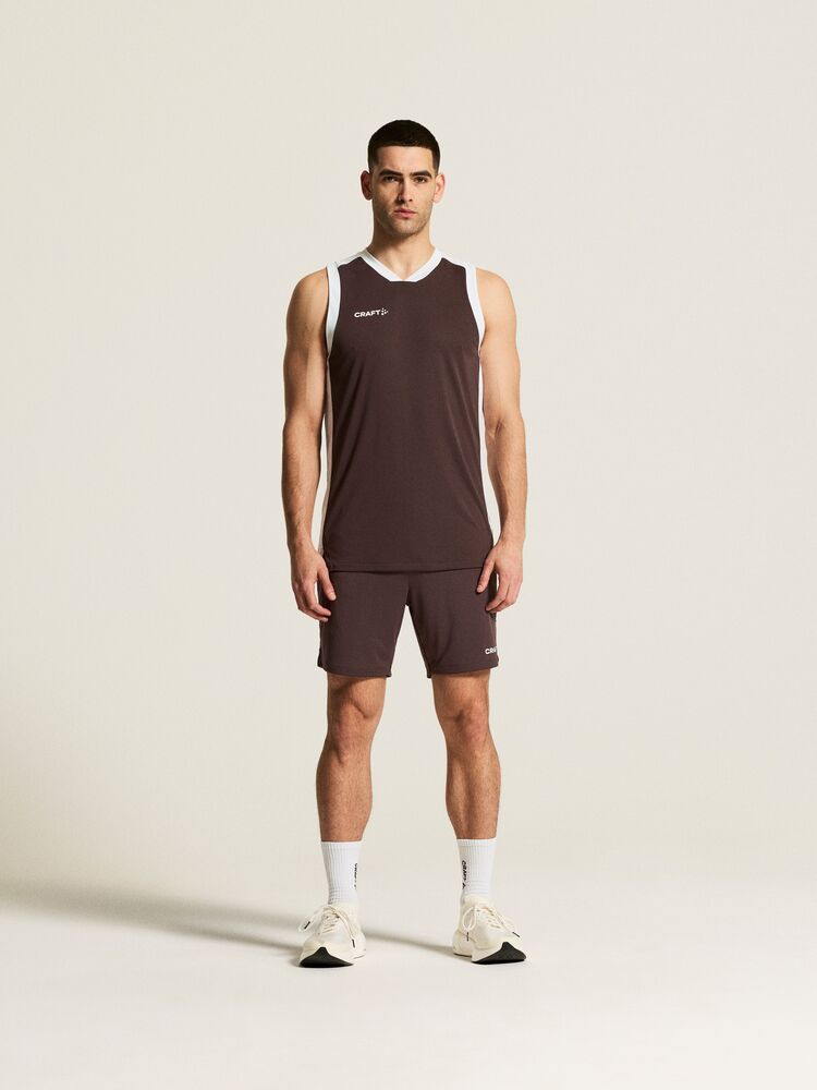 Basket 2.0 Singlet Contrast M von Craft – White