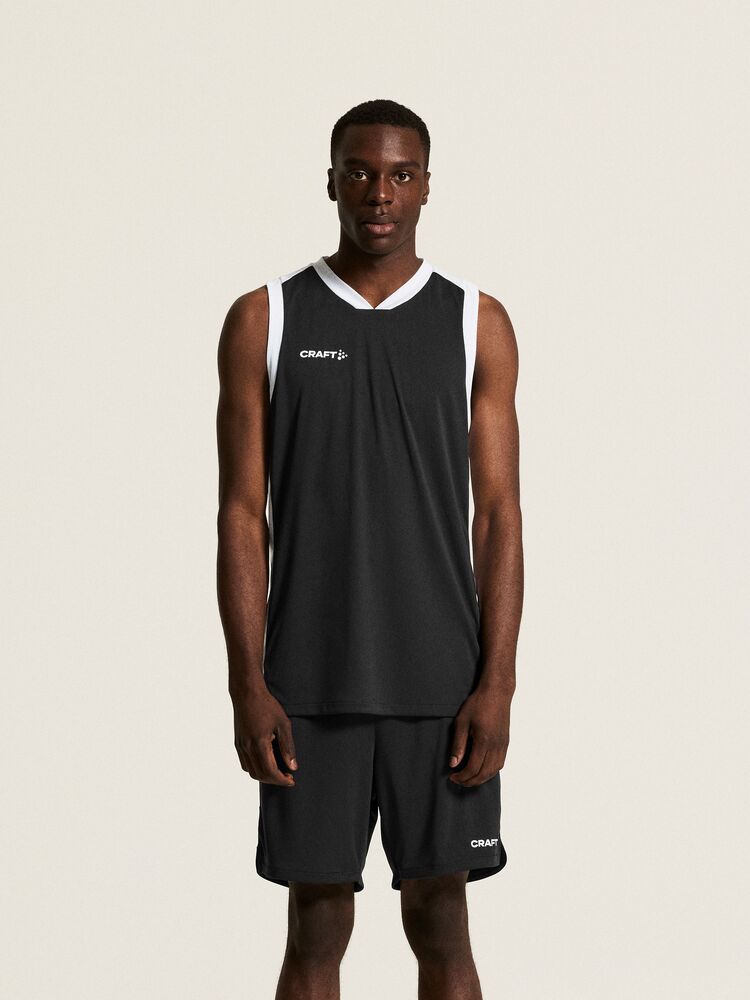 Basket 2.0 Singlet Contrast M von Craft – White