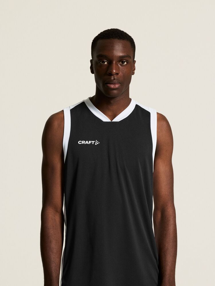 Basket 2.0 Singlet Contrast M von Craft – White
