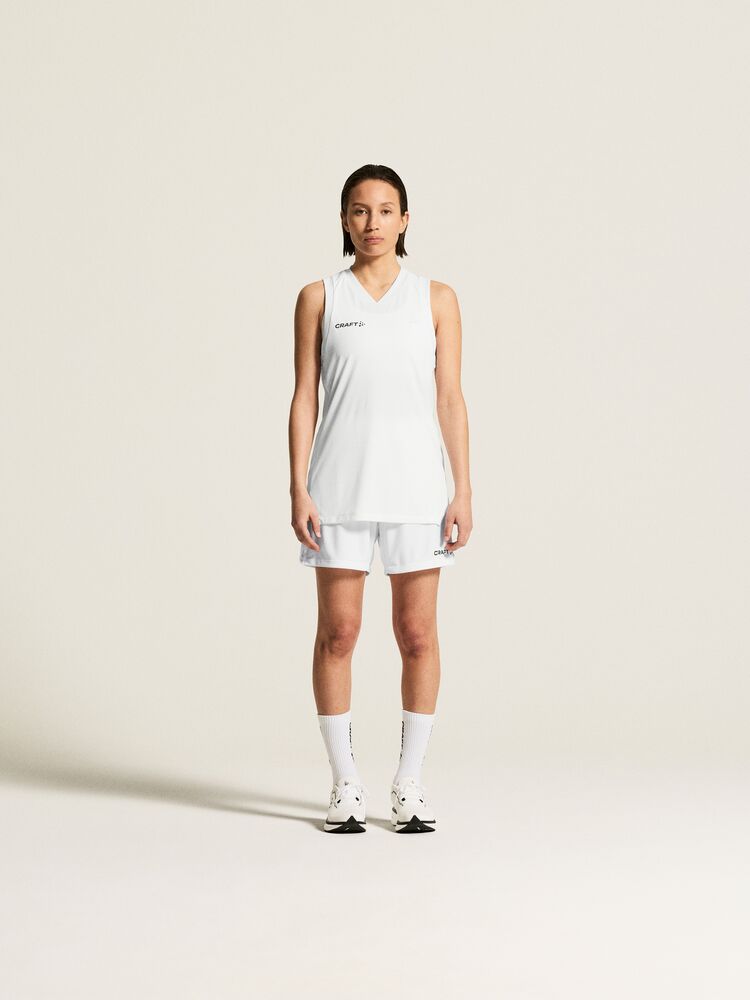 Basket 2.0 Singlet Contrast W von Craft – White