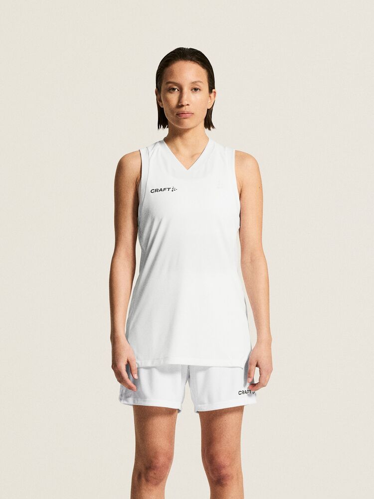 Basket 2.0 Singlet Contrast W von Craft – White