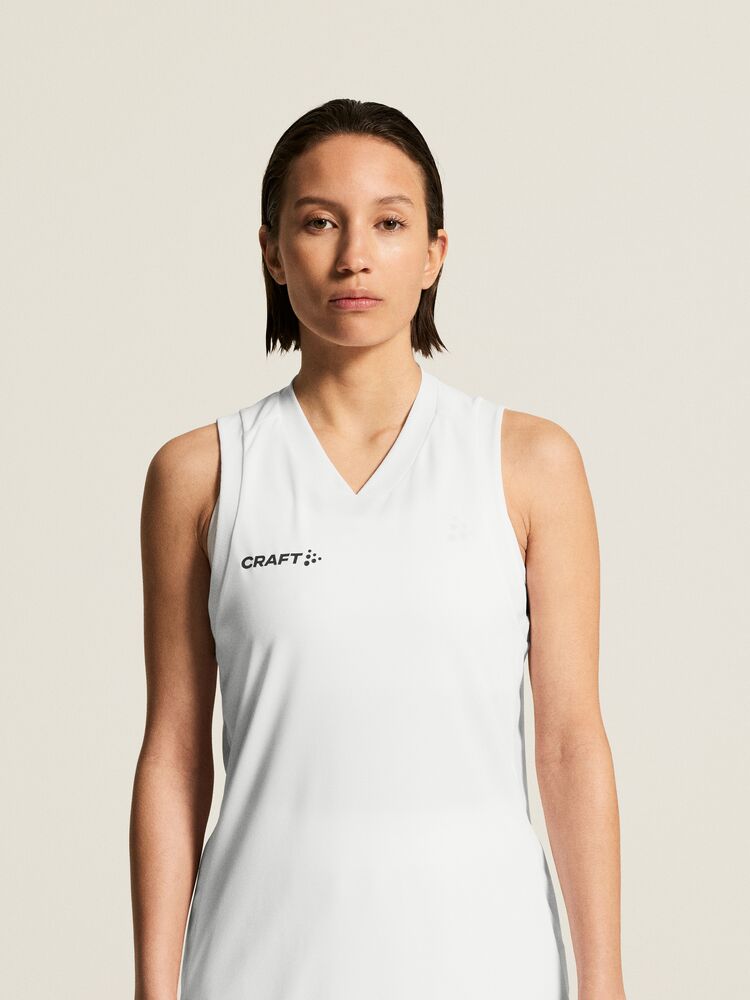 Basket 2.0 Singlet Contrast W von Craft – White