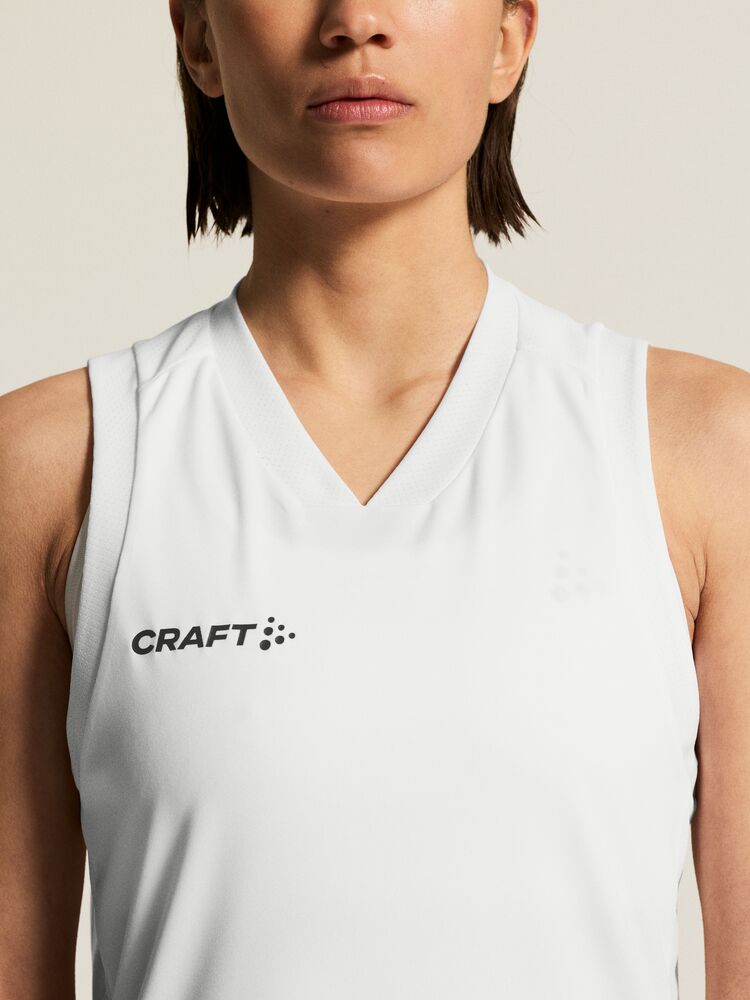 Basket 2.0 Singlet Contrast W von Craft – White