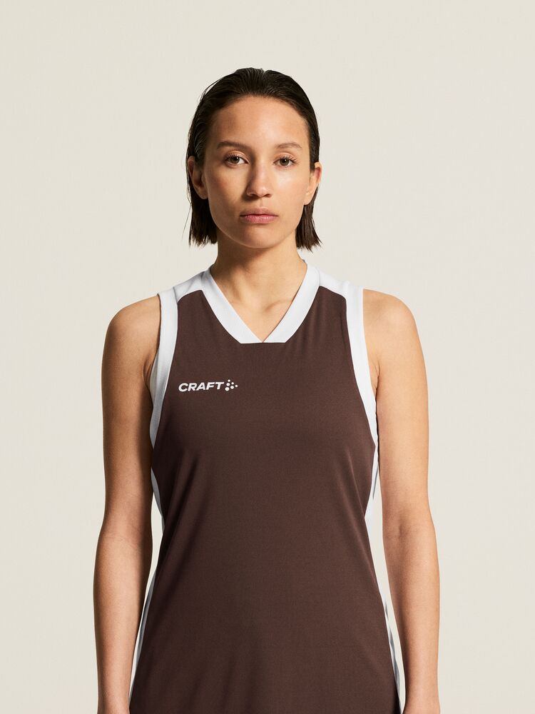 Basket 2.0 Singlet Contrast W von Craft – White
