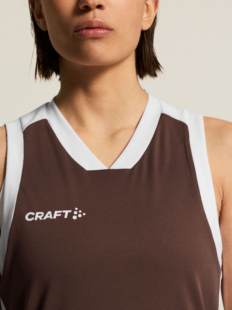 Basket 2.0 Singlet Contrast W von Craft – White
