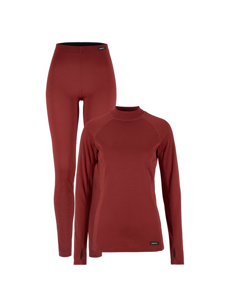 Thermal Baselayer Set 2 W von Craft – Dk Red