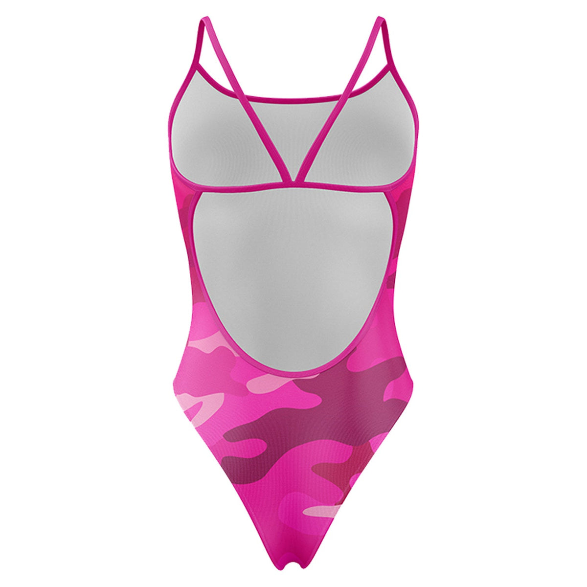 OTSO Damen Badeanzug - Pink Camo – Produktansicht 2
