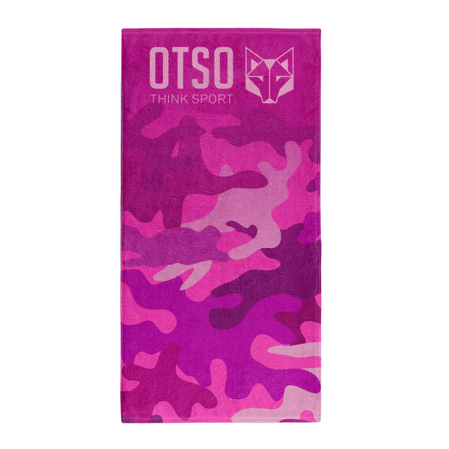 OTSO Mikrofaser-Sporthandtuch - Camo Pink – Produktansicht