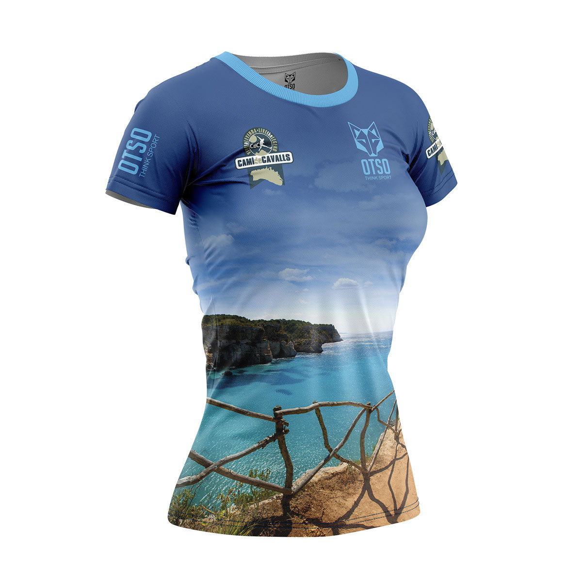 OTSO Damen Kurzarm-Funktionsshirt - Menorca CDC Macarella – Produktansicht