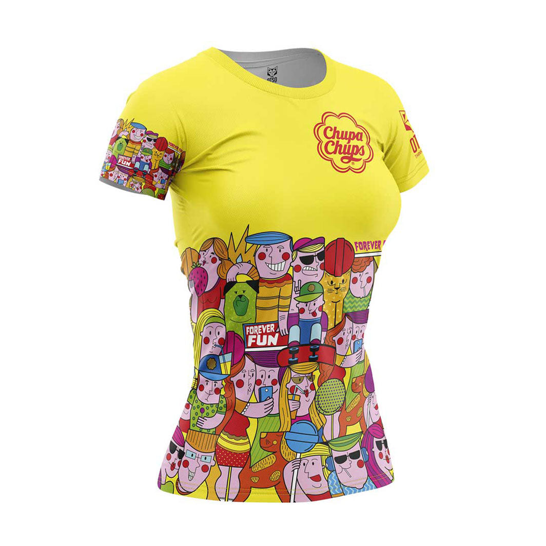 OTSO Damen Kurzarm-Funktionsshirt - Chupa Chups Forever Fun – Produktansicht