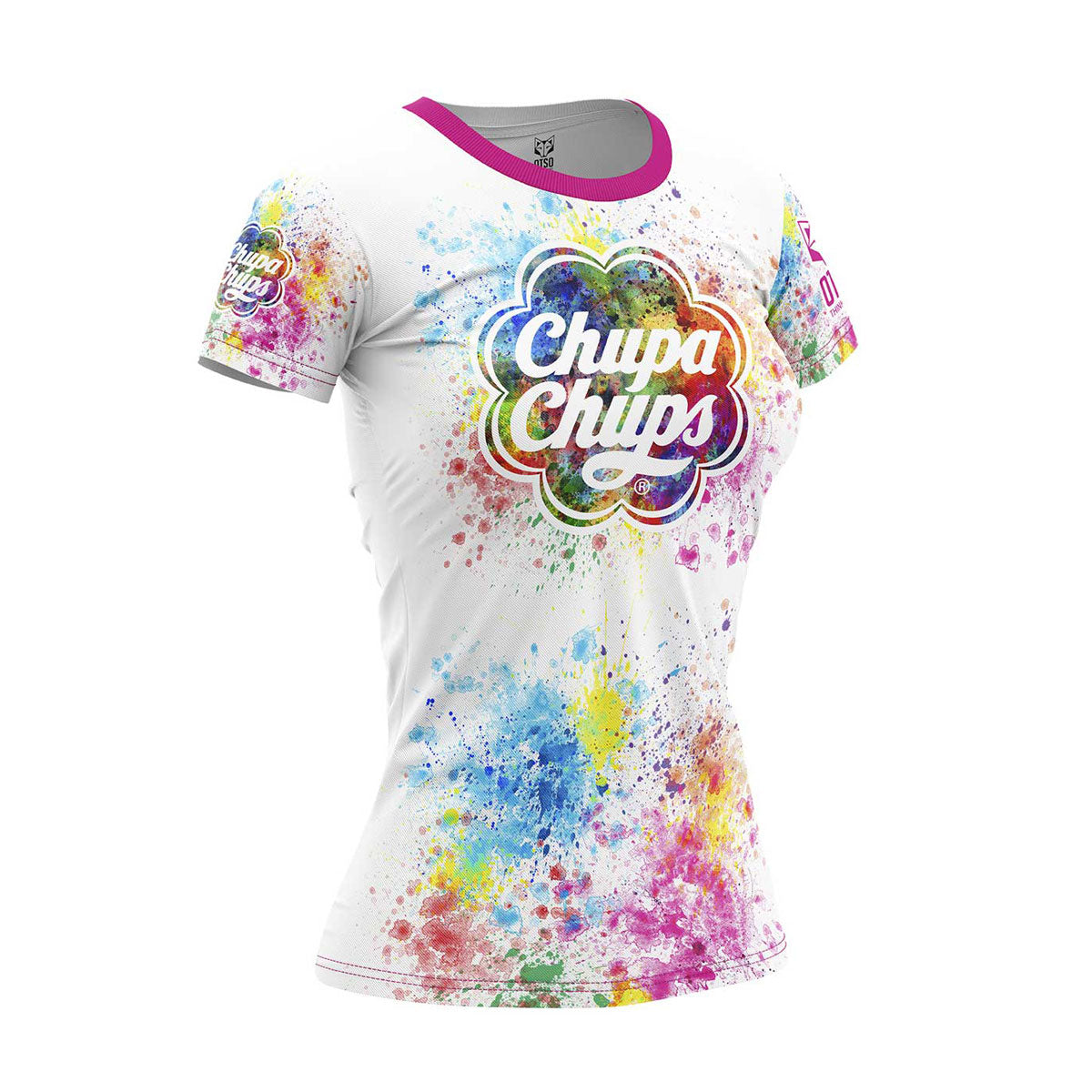 OTSO Damen Kurzarm-Funktionsshirt - Chupa Chups Paint – Produktansicht