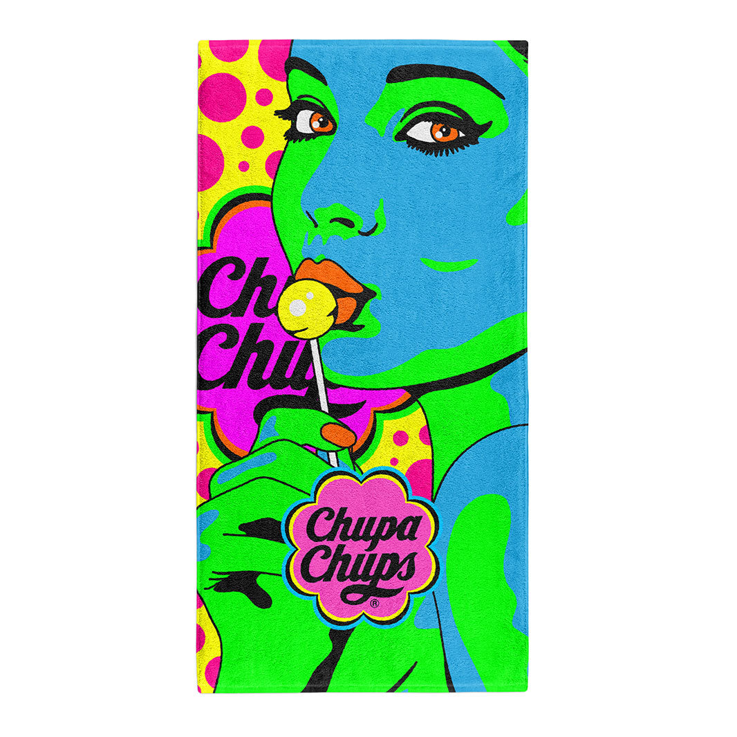 OTSO Mikrofaser-Sporthandtuch - Chupa Chups Warhool – Produktansicht