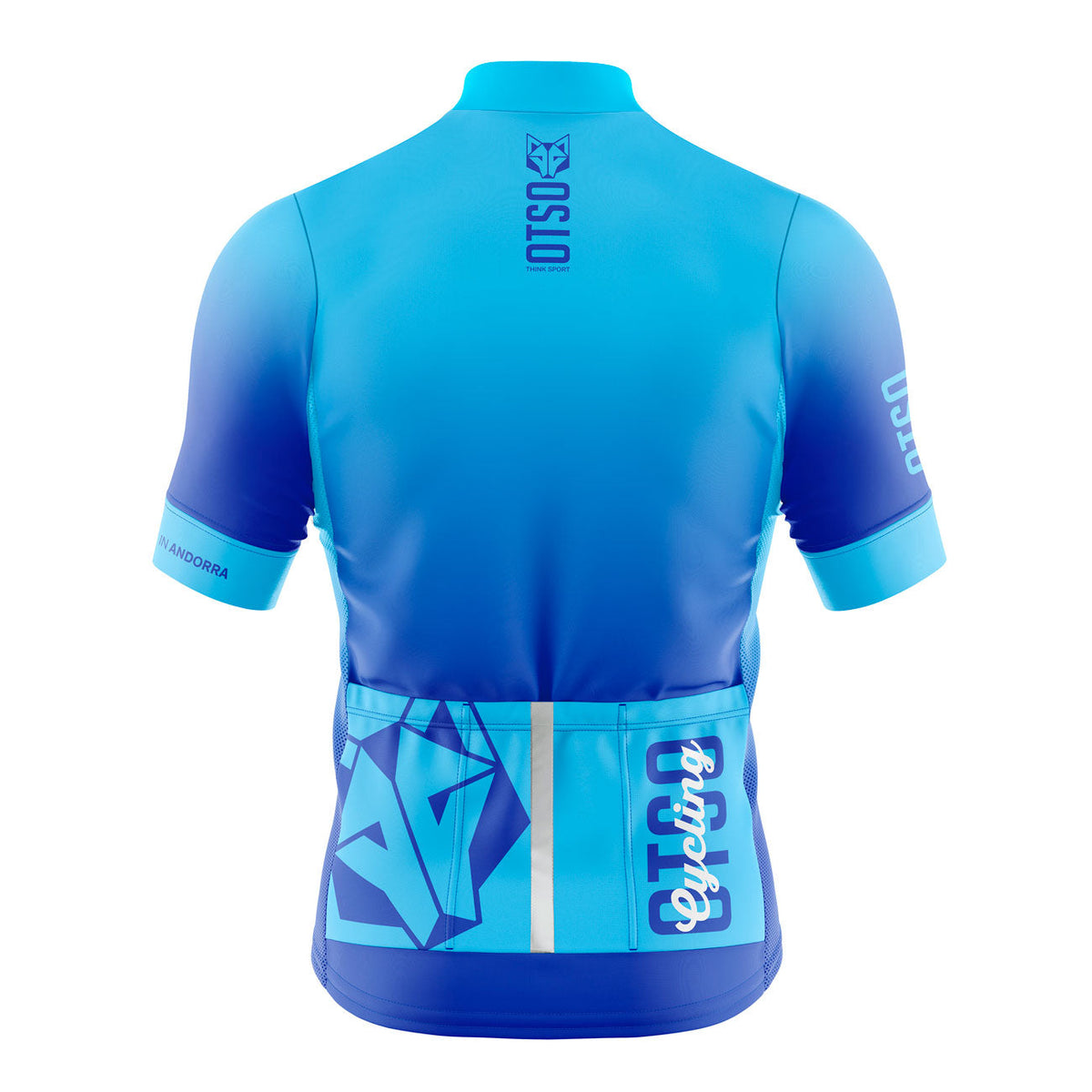 OTSO Damen Kurzarm-Radtrikot - Fluo Blue – Produktansicht 2