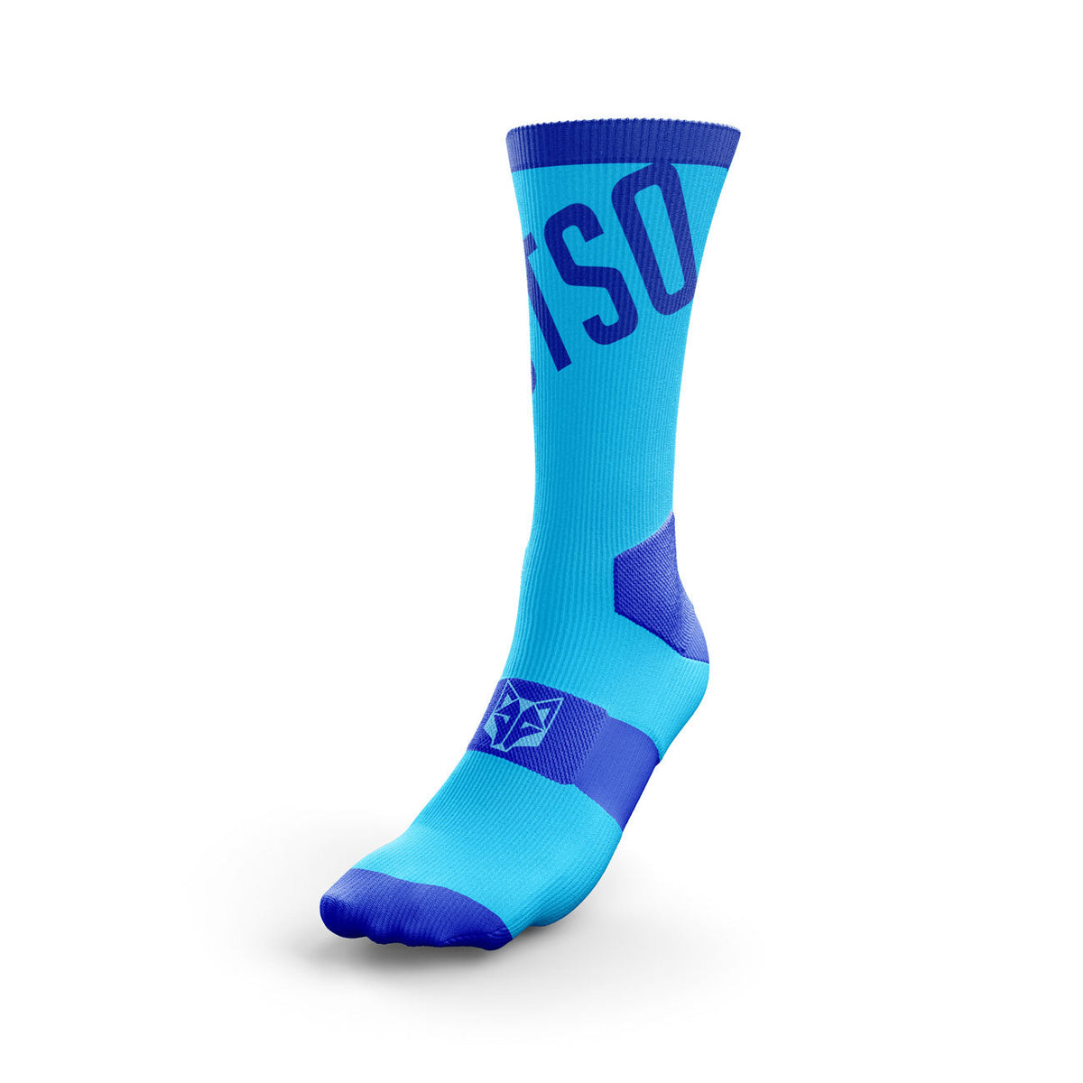 OTSO Fahrradsocken High Cut - Fluo Blue – Produktansicht
