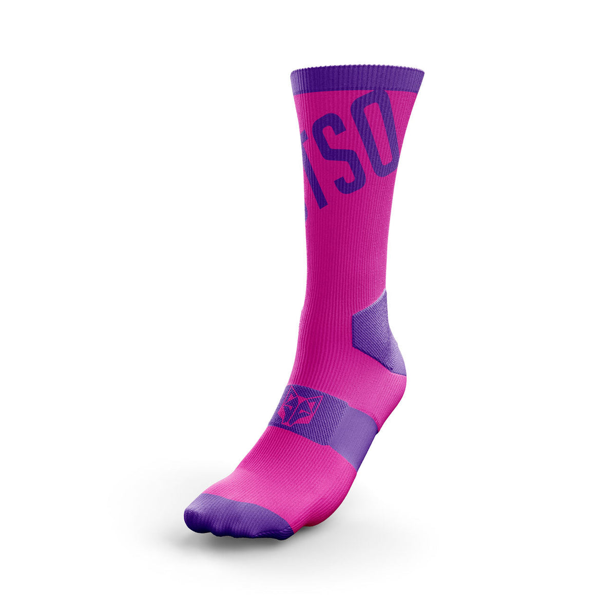 OTSO Fahrradsocken High Cut - Fluo Pink – Produktansicht