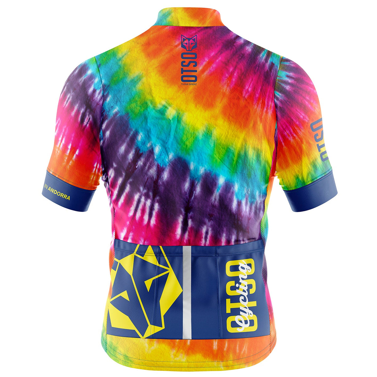 OTSO Herren Kurzarm-Radtrikot - Tie Dye – Produktansicht 2