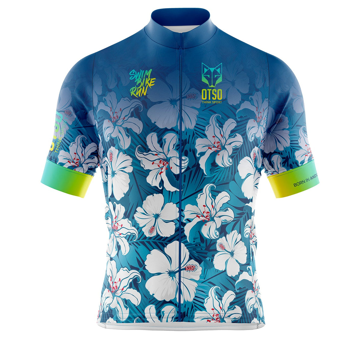 OTSO Herren Kurzarm-Radtrikot - Flowers – Produktansicht