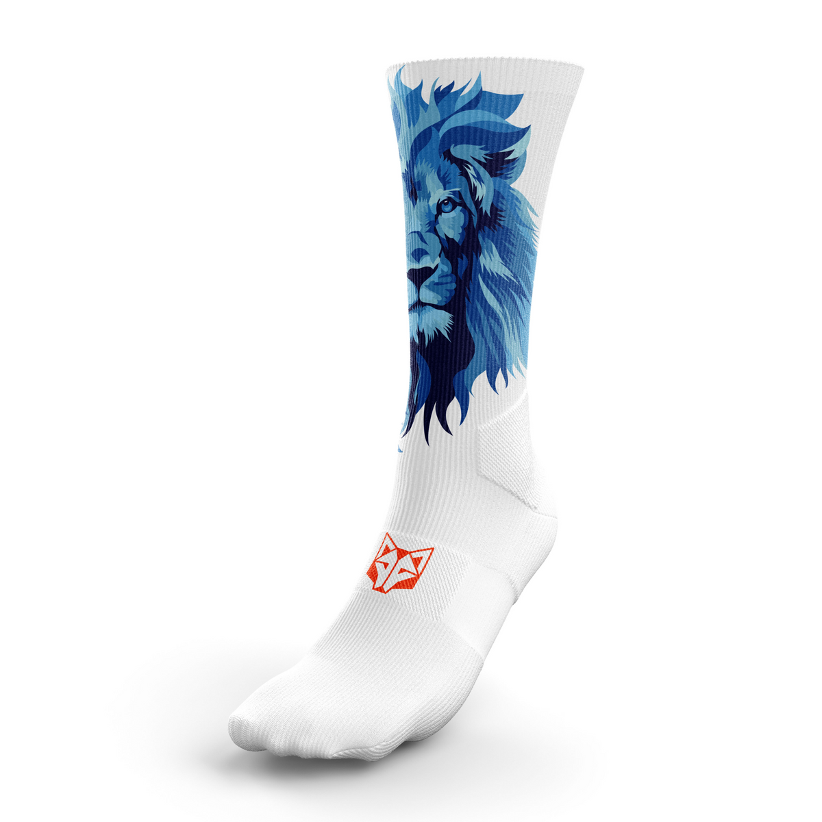 OTSO Sublimierte Sportsocken - Be A Lion Blue – Produktansicht