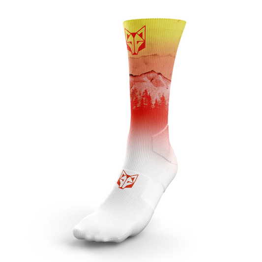 OTSO Sublimierte Sportsocken - Orange Forest – Produktansicht