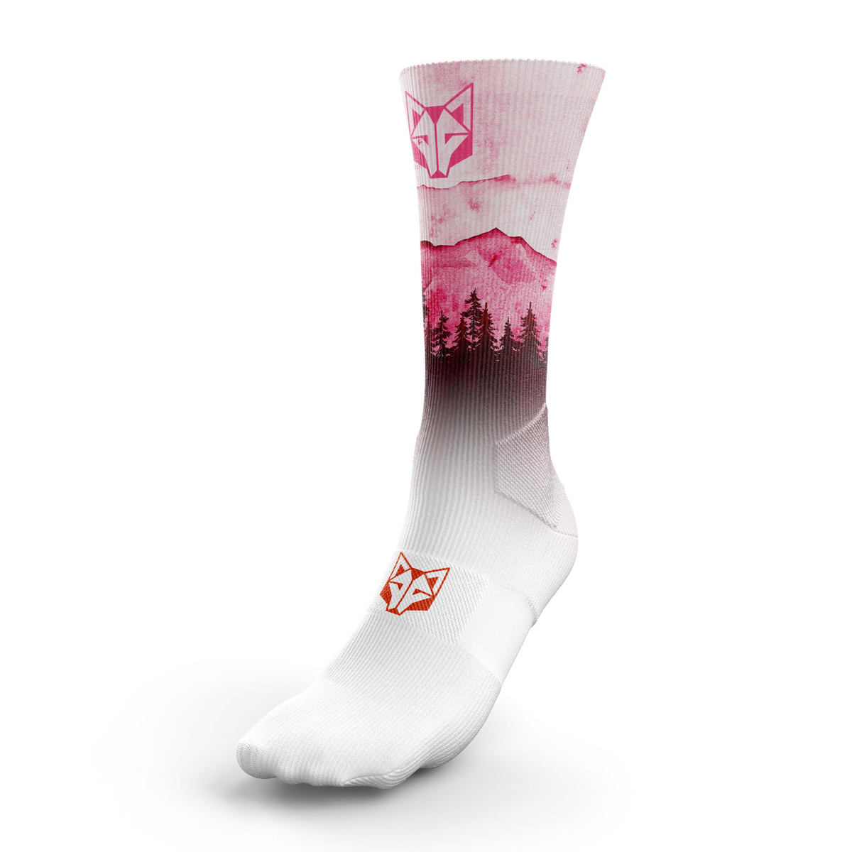 OTSO Sublimierte Sportsocken - Pink Forest – Produktansicht
