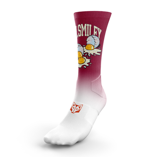 OTSO Sublimierte Sportsocken - S.W.Smiley Concrete Canvas Egg – Produktansicht
