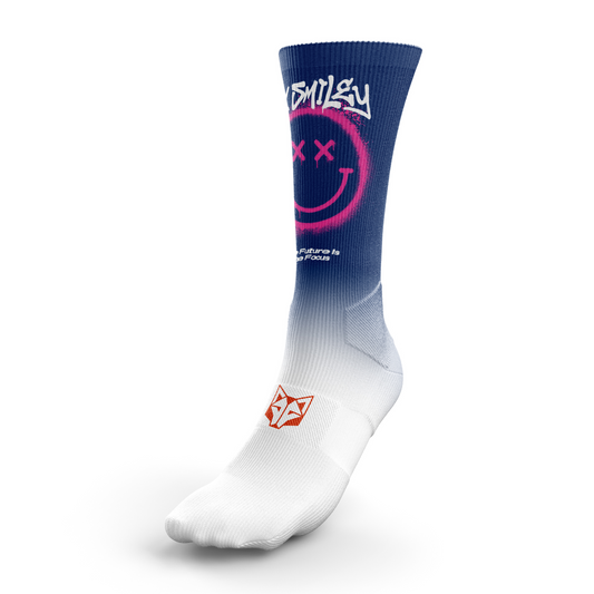 OTSO Sublimierte Sportsocken - S.W.Smiley Graffiti – Produktansicht