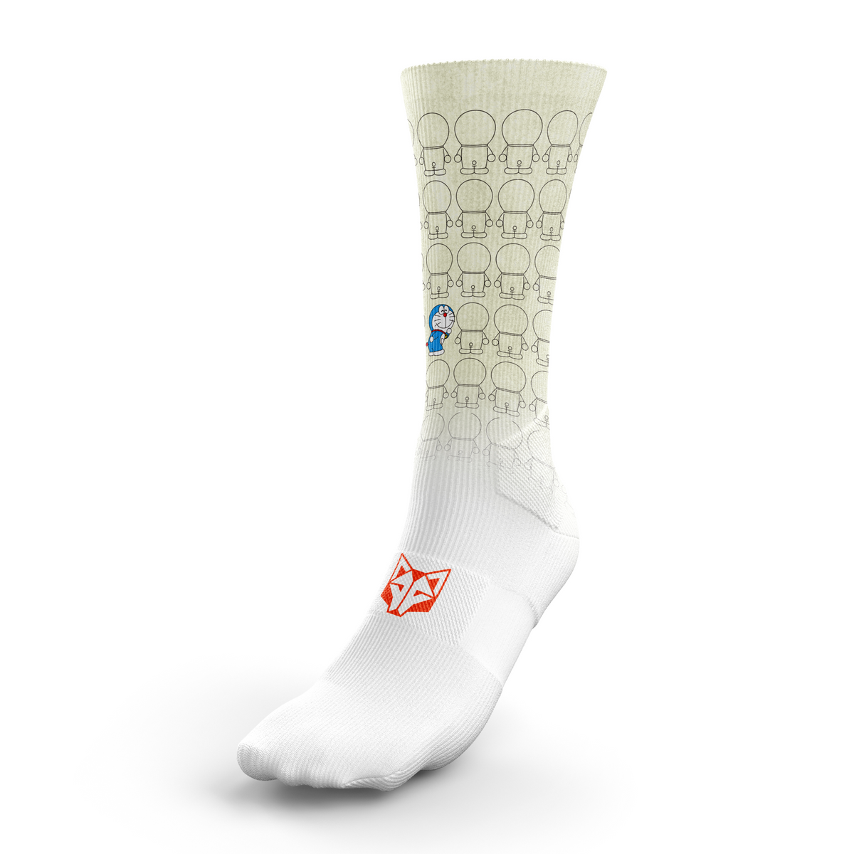 OTSO Sublimierte Sportsocken - Doraemon Dare To Be Different – Produktansicht
