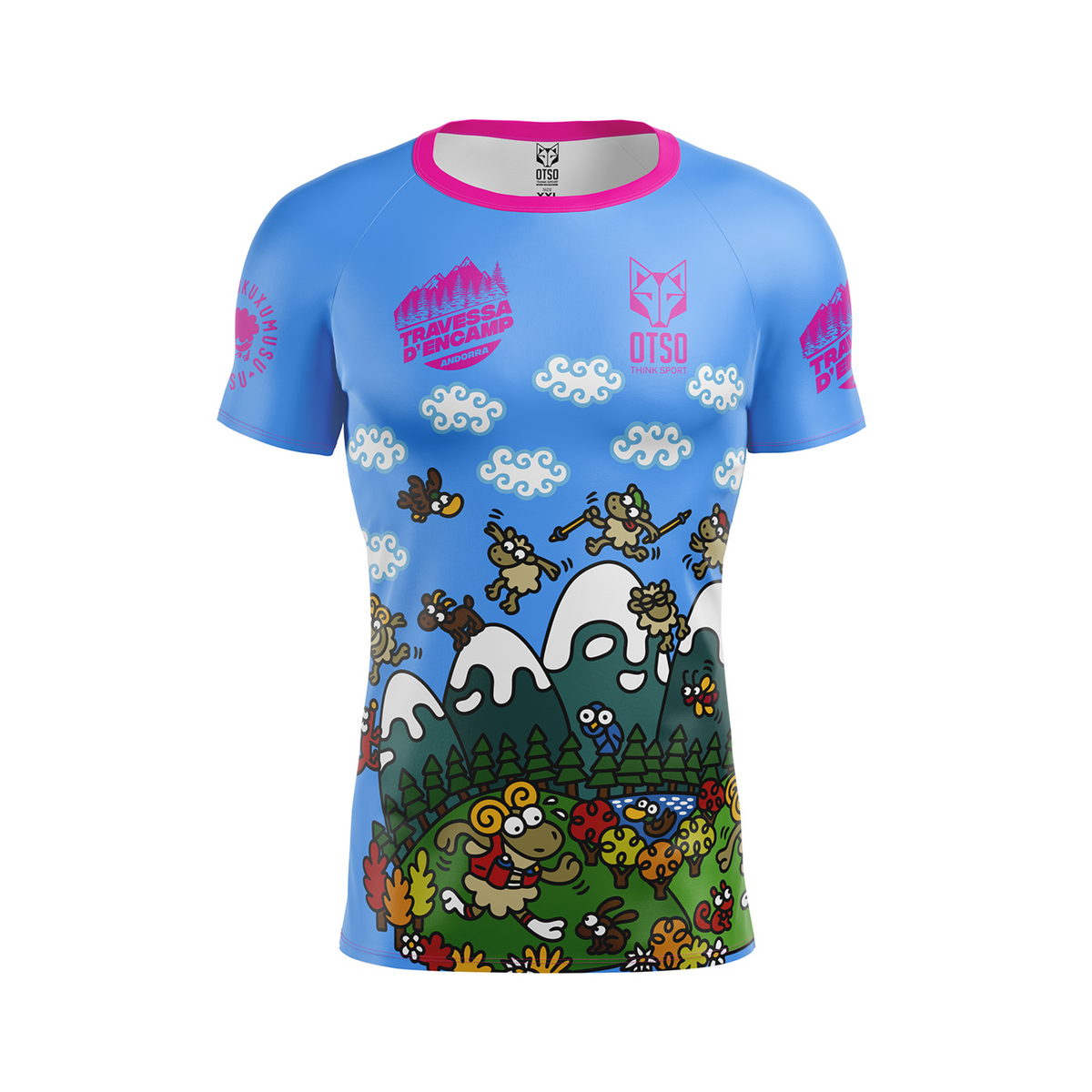 OTSO Herren Kurzarm-Funktionsshirt - Travessa d’Encamp 2025 – Produktansicht