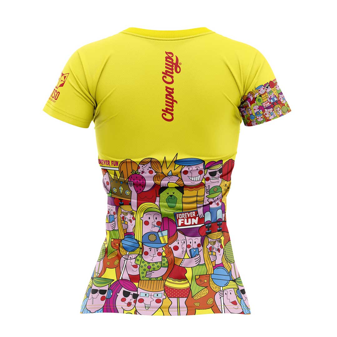OTSO Damen Kurzarm-Funktionsshirt - Chupa Chups Forever Fun – Produktansicht 2