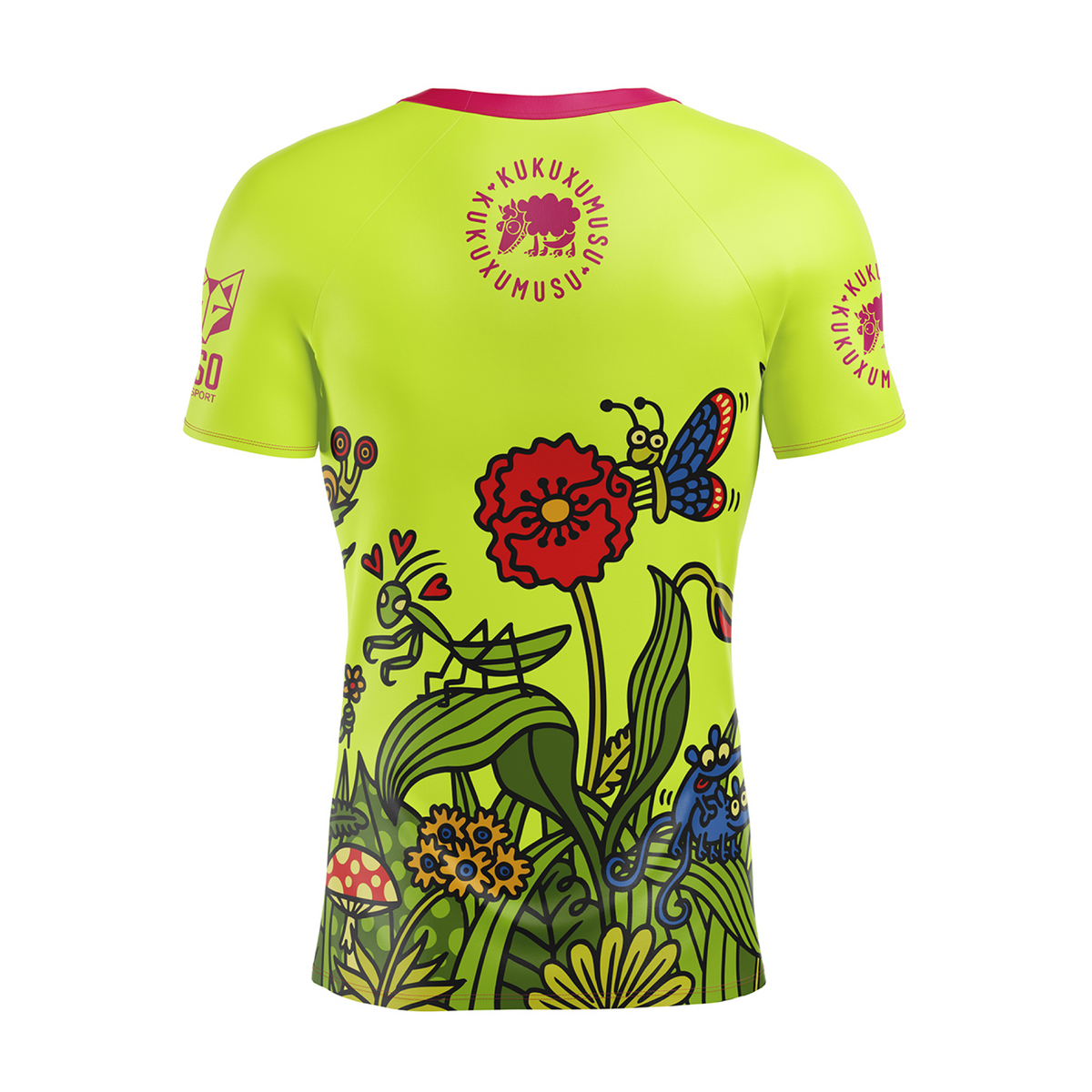 OTSO Herren Kurzarm-Funktionsshirt - Kukuxumusu Forest – Produktansicht 2