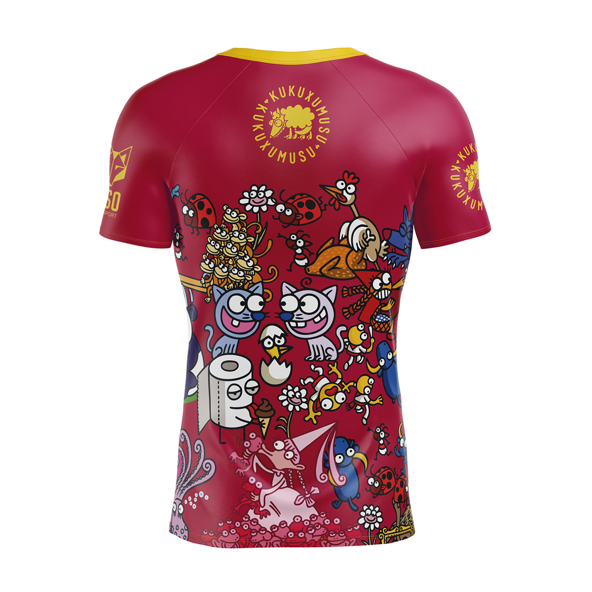 OTSO Herren Kurzarm-Funktionsshirt - Kukuxumusu Mix Kuku – Produktansicht 2