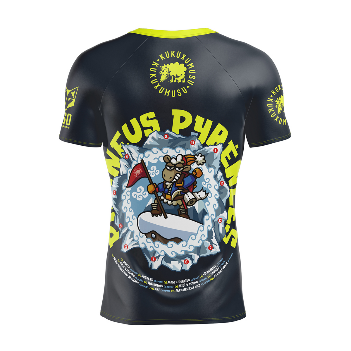 OTSO Herren Kurzarm-Funktionsshirt - Kukuxumusu Pirineus – Produktansicht 2