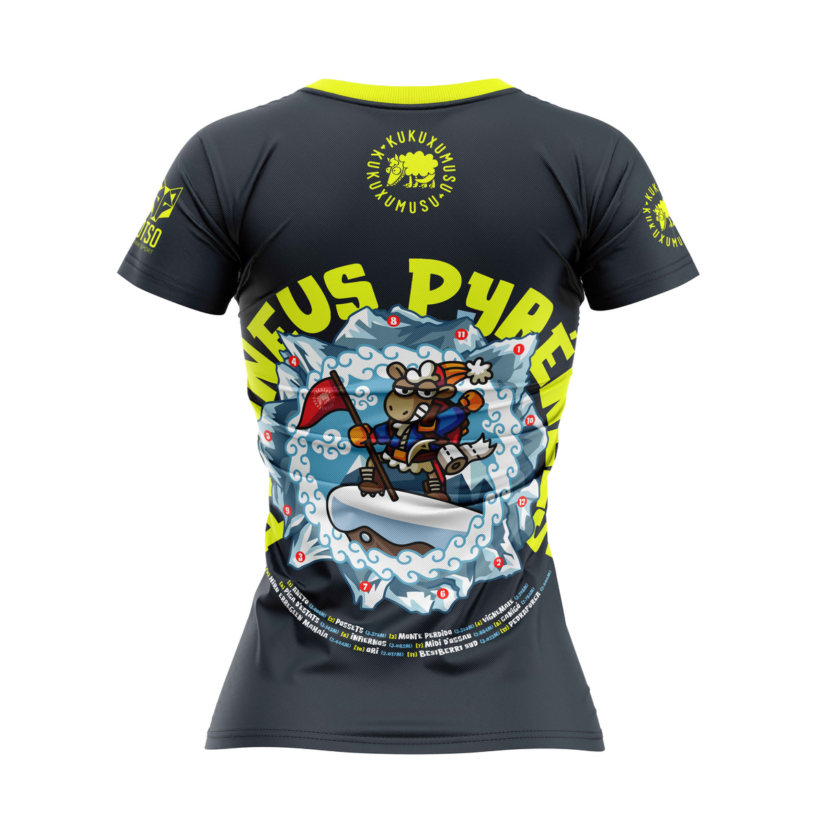 OTSO Damen Kurzarm-Funktionsshirt - Kukuxumusu Pirineus – Produktansicht 2
