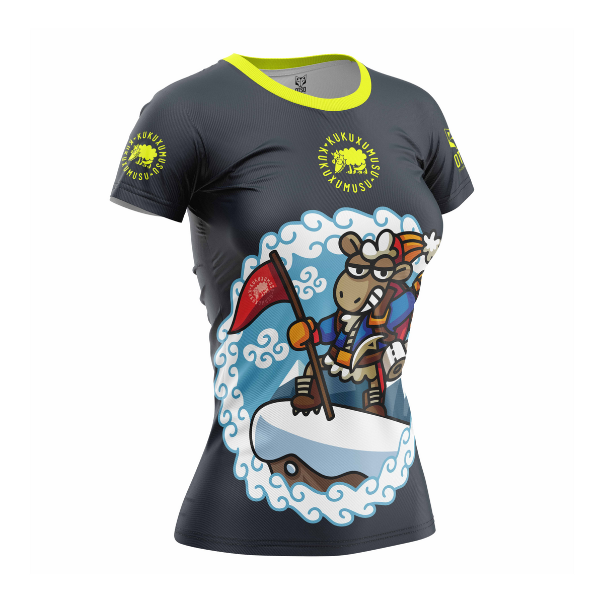 OTSO Damen Kurzarm-Funktionsshirt - Kukuxumusu Pirineus – Produktansicht