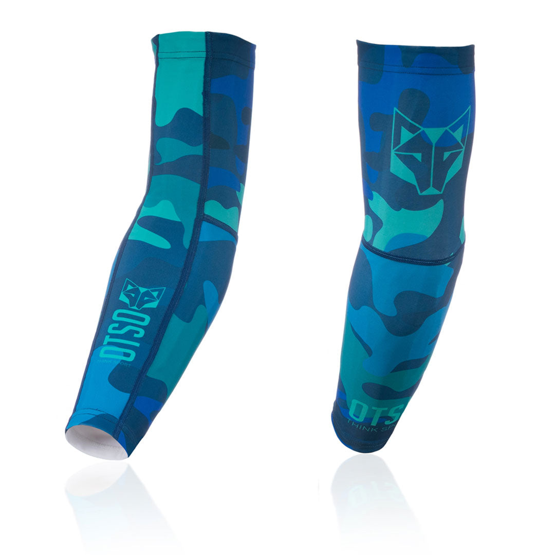 OTSO Ultraleichte Armsleeves - Camo Blue – Produktansicht