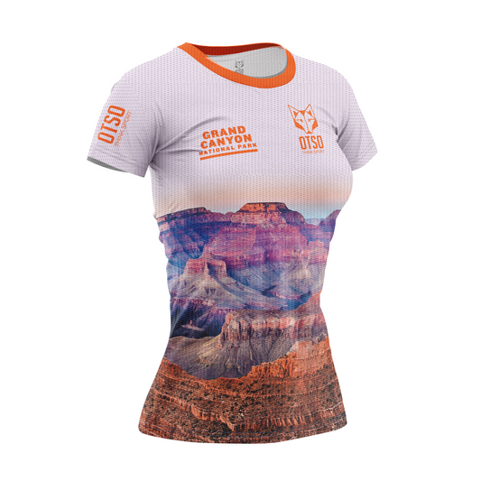 OTSO Damen Kurzarm-Funktionsshirt - Grand Canyon – Produktansicht