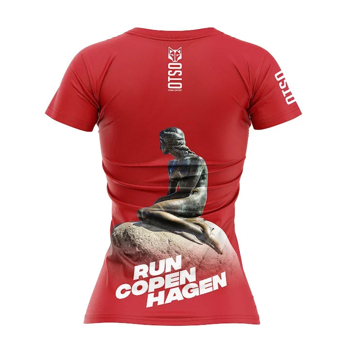 OTSO Damen Kurzarm-Funktionsshirt - Run Copenhagen – Produktansicht 2