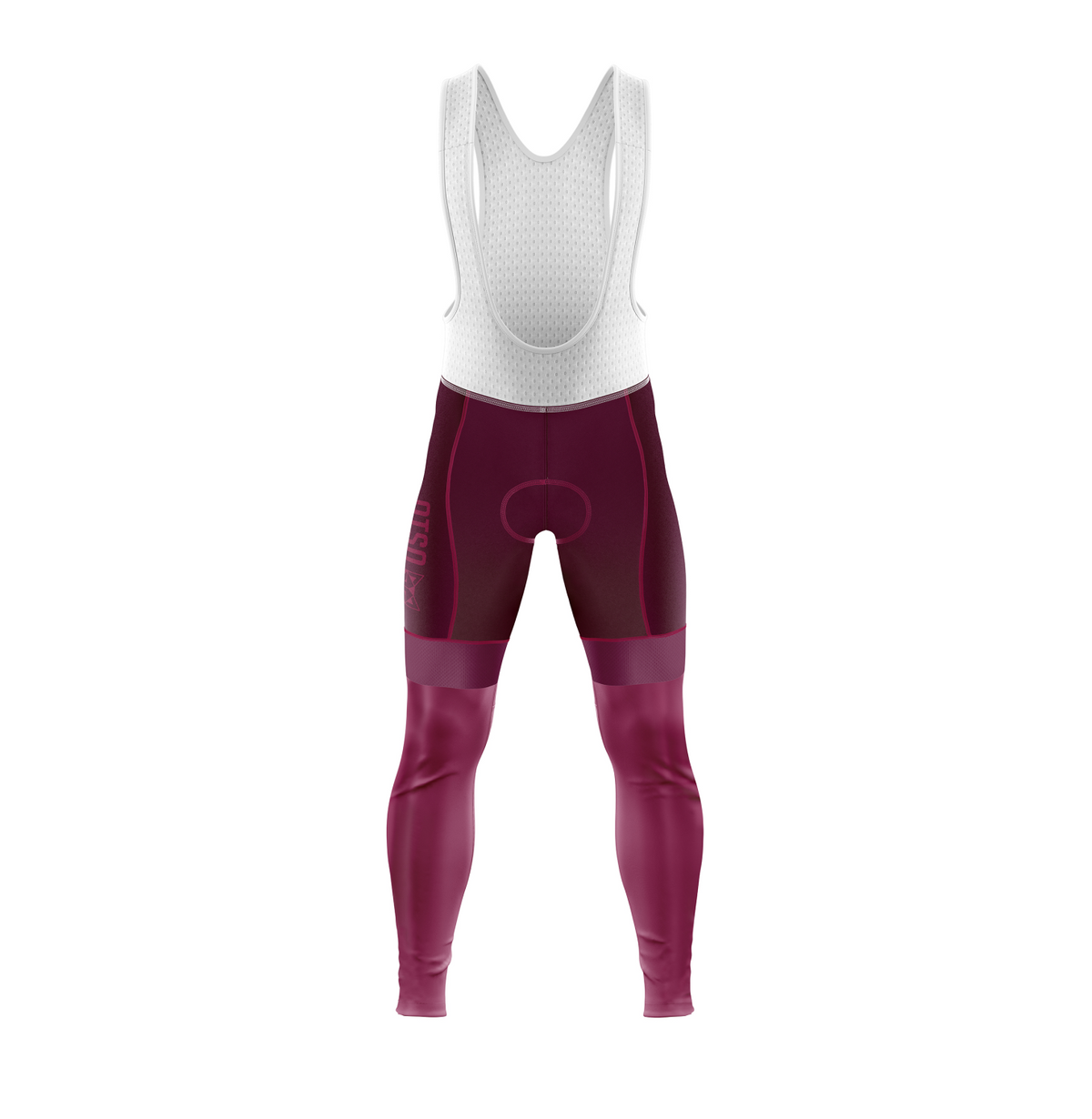 OTSO Damen Winter-Radhose lang - Burgundy – Produktansicht