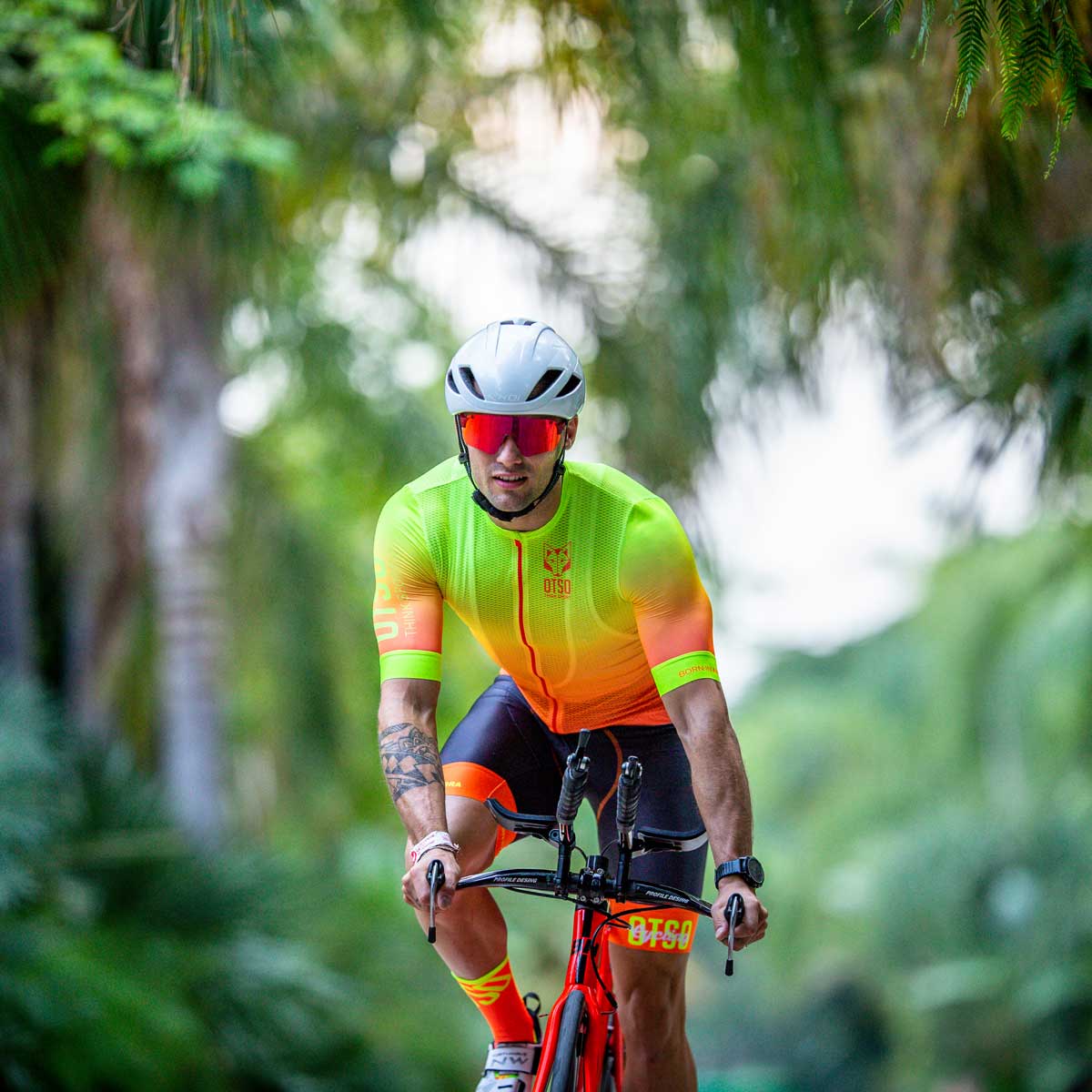 OTSO Herren Radhose - Fluo Orange – Produktansicht 4