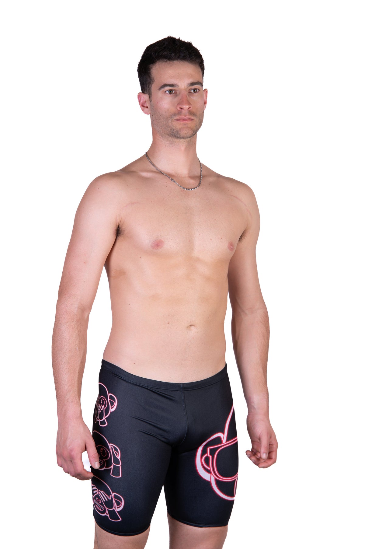 OTSO Jammer-Badehose - Emoji Monkey Neon – Produktansicht 5