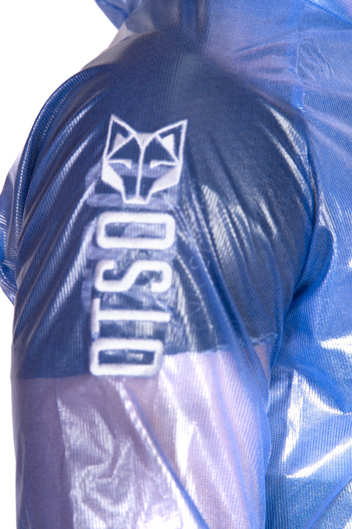 OTSO Wasserdichte Laufjacke - Electric Blue & White – Produktansicht 10