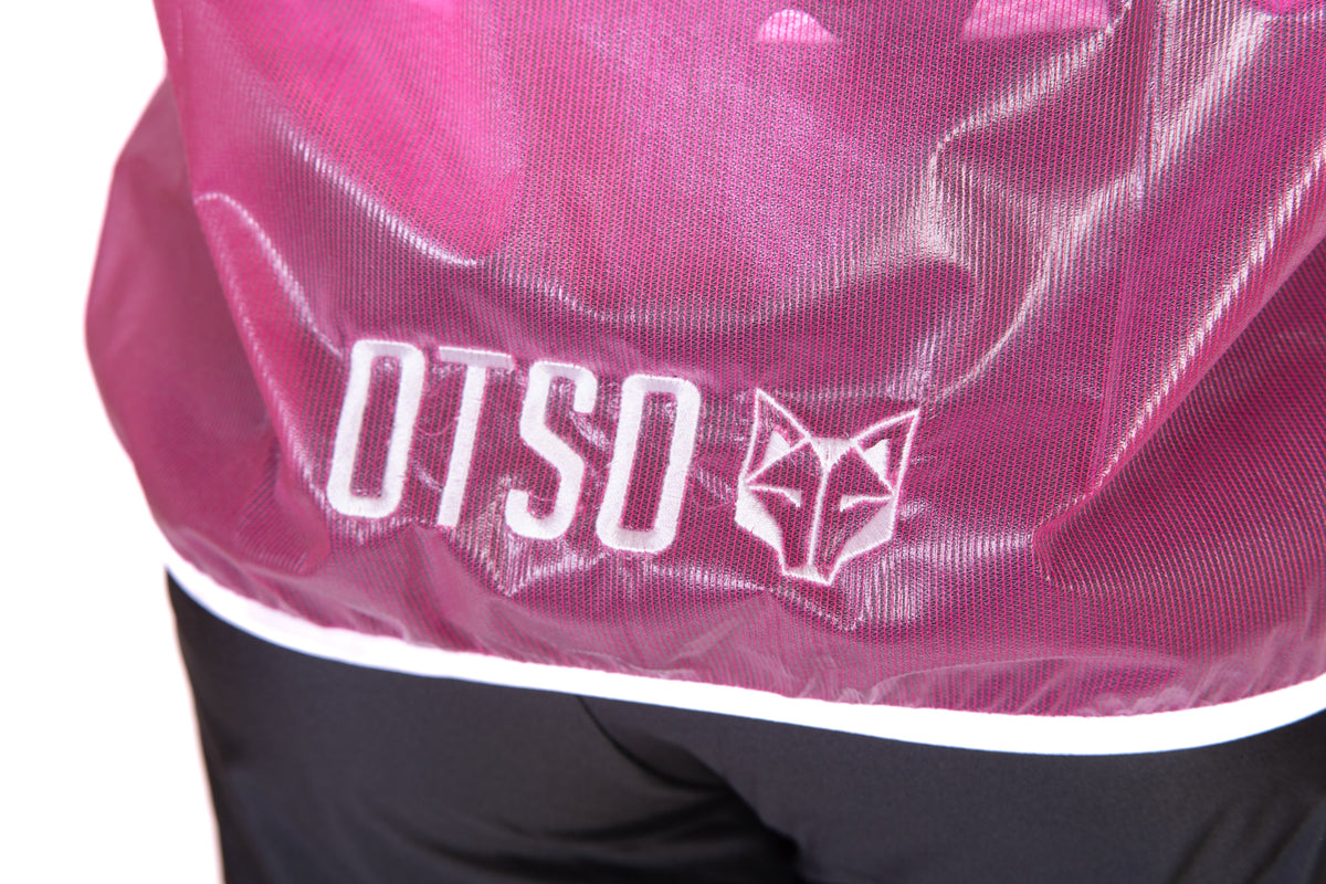 OTSO Wasserdichte Laufjacke - Fluo Pink & White – Produktansicht 13