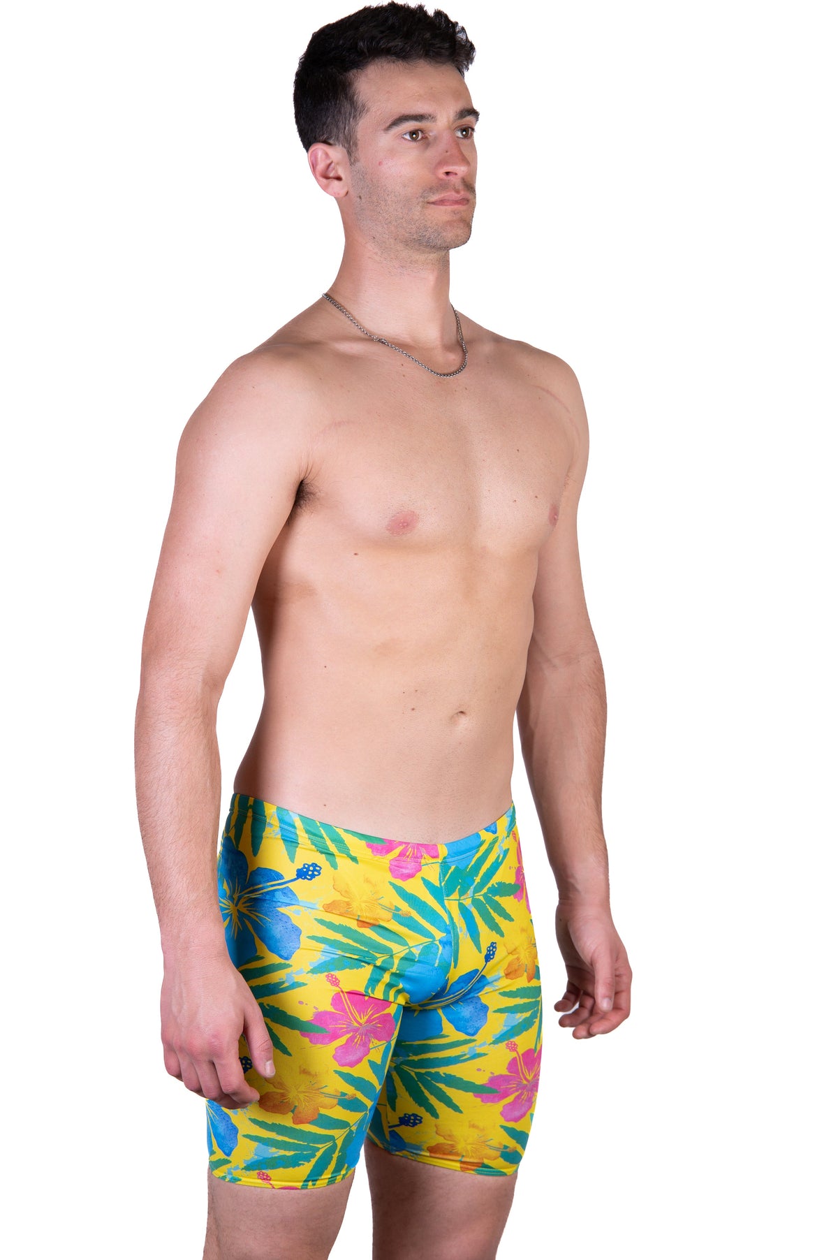 OTSO Jammer-Badehose - Yellow Floral – Produktansicht 5